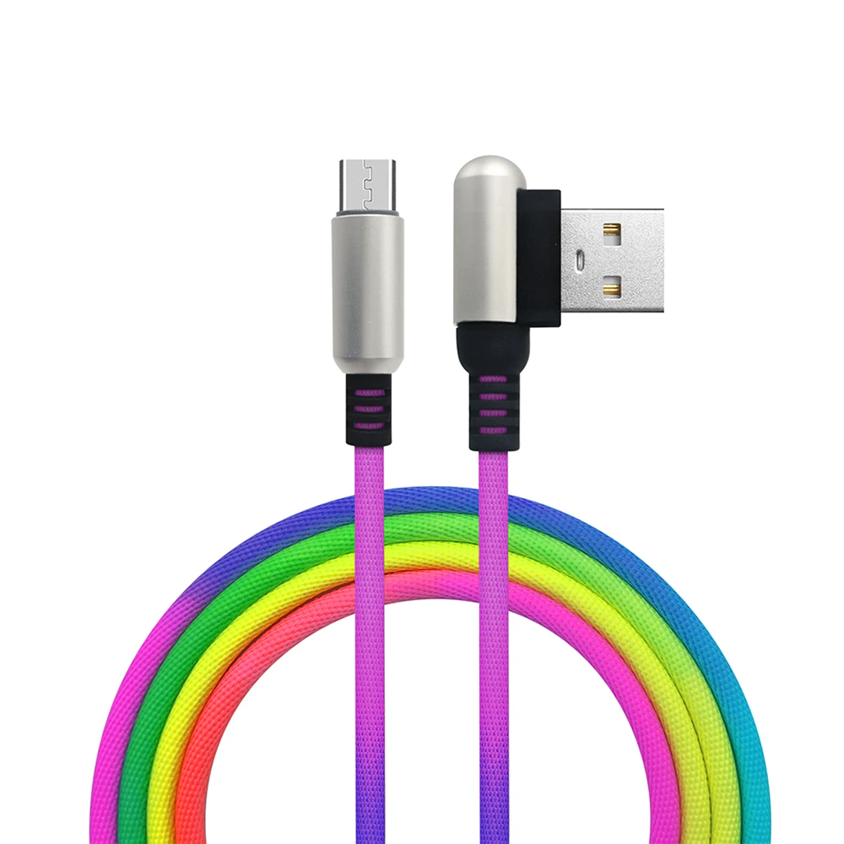SOONHUA Мода 1 м нейлоновый Дата кабель Micro usb type C быстрое зарядное устройство для