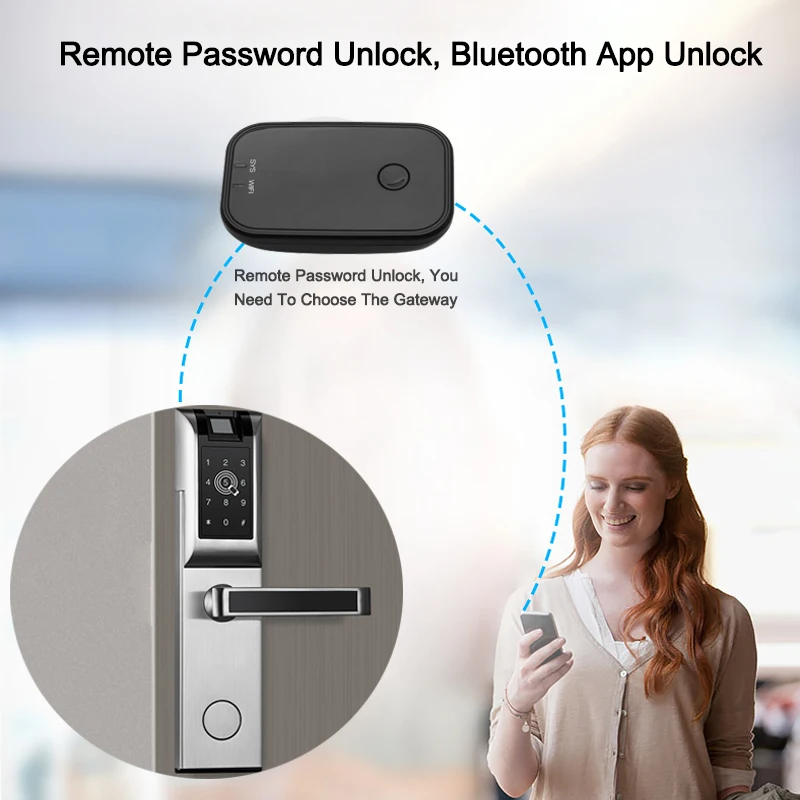 Fingerprint Lock Digital Door Lock Smart APP Bluetooth Password Touch Screen For Home Apartment Electronic Keyless Door Lock    