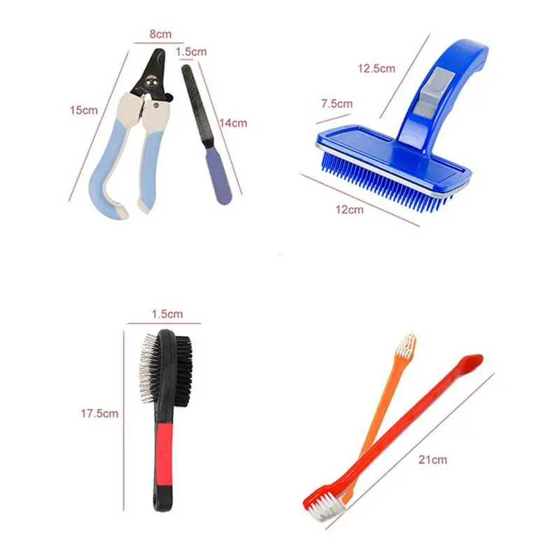Pet Dog Cleaning Care Set Of 10 Perfect Pet Cleaning Beauty Set Colors Random Easy Carrying And Storage