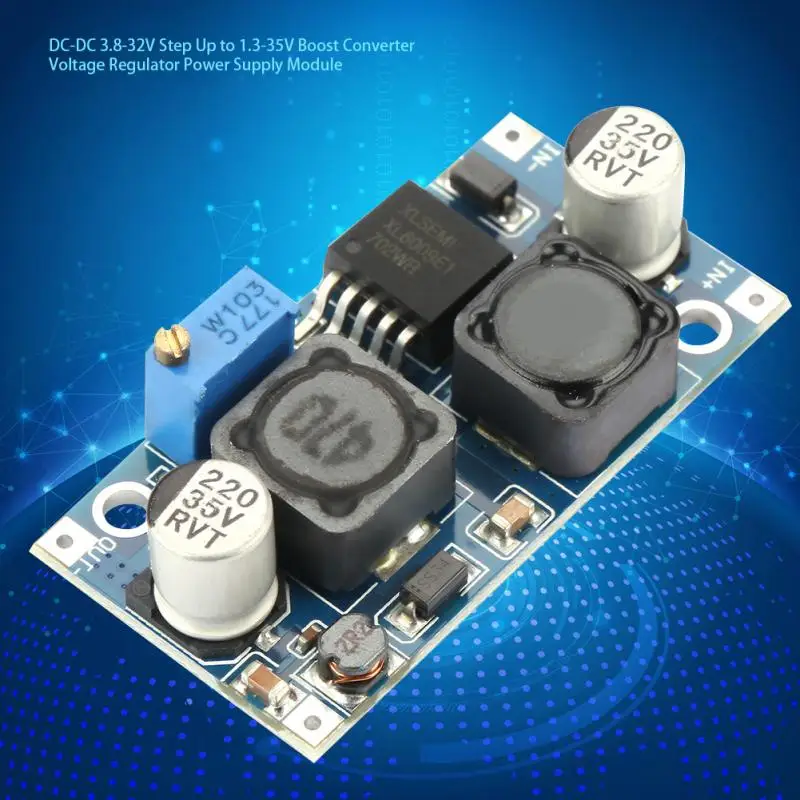 

DC-DC Power Converter 3.8-32V Step Up to 1.3-35V Boost Converter Voltage Regulator Power Supply Module