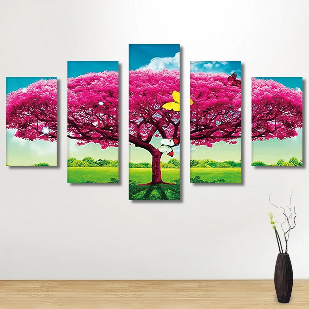 

5D Diamand Painting By Numbers Abstract Tree DIY Canvas Oil Painting Wall Decoration For Living Room New