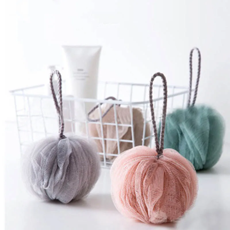 

Bathroom Accessories 1Pcs Shower Balls Portable Massage Cleaning Supplies Bath Towel Scrubber Body Exfoliating Tools Bath Ball