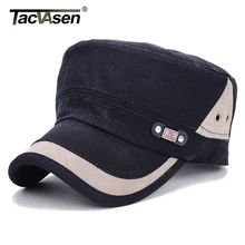 TACVASEN, мужские шапки в стиле милитари, летние Регулируемые защитные шапочки от солнца, хлопковые, Промытые, тактические, военные шапки, модные, винтажные, повседневные Шапки