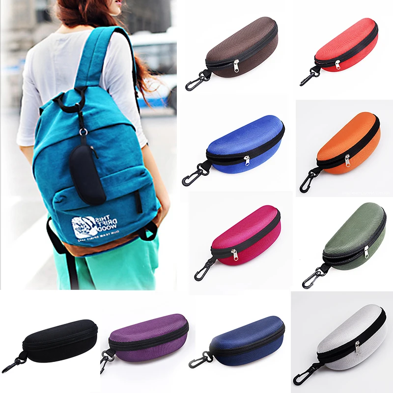 

Fashion 11Colors Sunglasses Reading Glasses Carry Bag Hard Zipper Box Travel Pack Pouch Case New Suspended