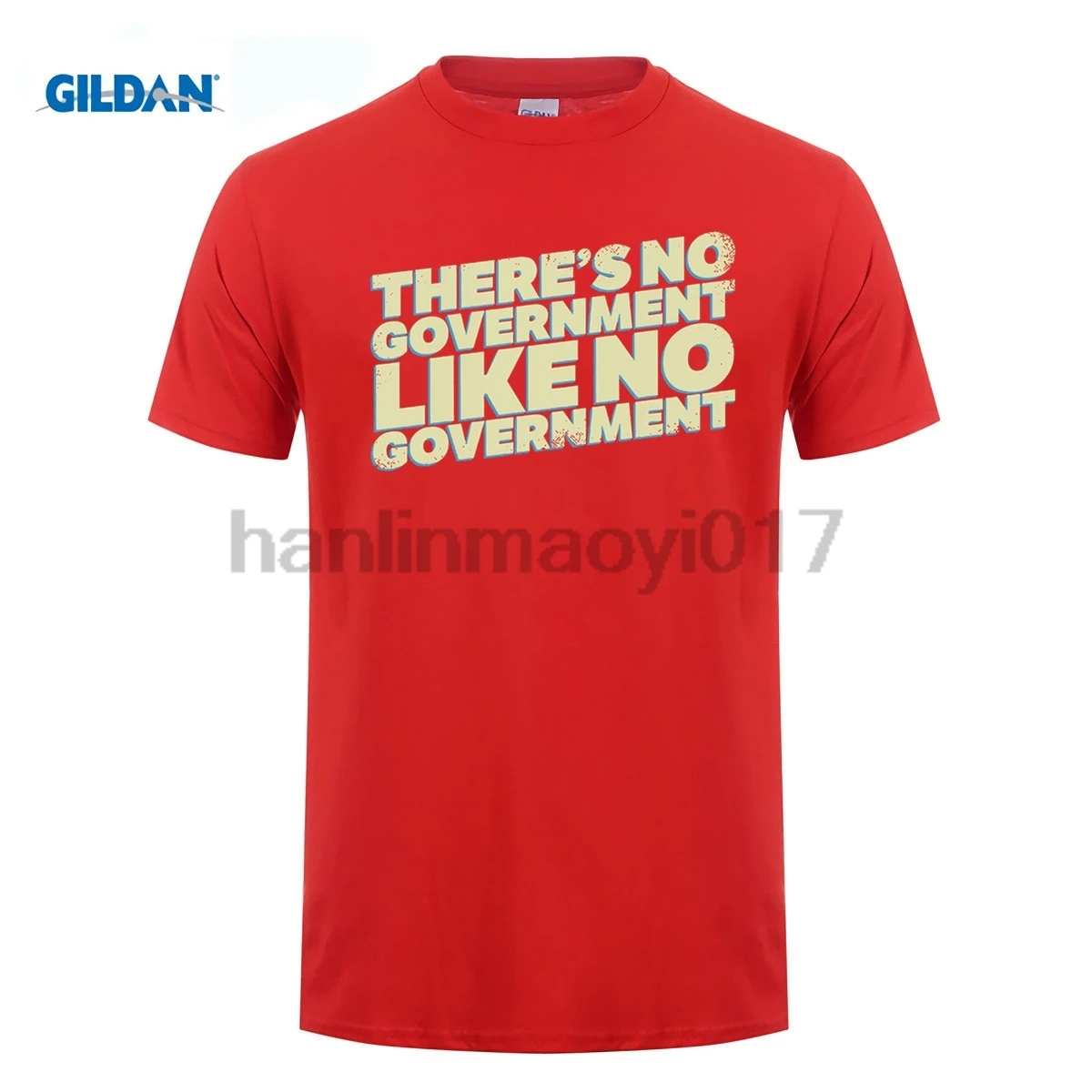 Футболка GILDAN Theres No Government Like Libertarian | Мужская одежда