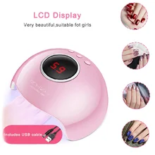 Прямая поставка, мини USB, быстрая выпечка, лак для ногтей, Сушилка для ногтей, лампа для ногтей, СВЕТОДИОДНЫЙ УФ-лампа для маникюра, ЖК-дисплей, инструменты для дизайна ногтей