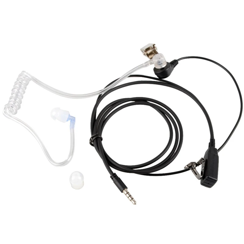 

Surveillance Security Clear Coiled Acoustic Air Tube Earpiece PTT for iosPhone Saemsung Huaway eichi-TC LG Sonny Mobile Phone
