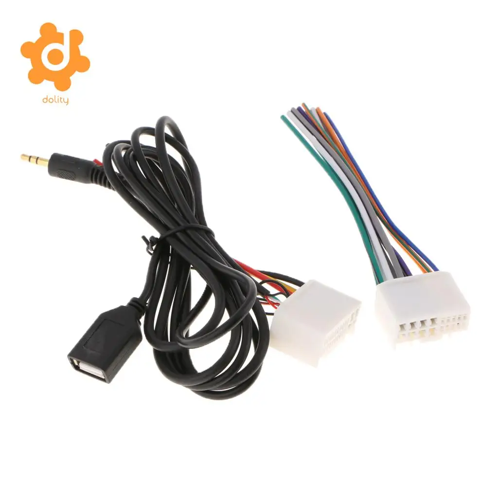 Автомобильный аудиокабель с разъемом W/ USB AUX Line для KIA K2 K5 Hyundai|Кабели адаптеры и