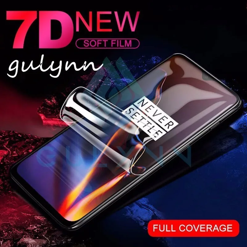 Защитная мягкая Гидрогелевая пленка 7D для oneplus 6 5 5T 7 T 8 8Pro полное покрытие Защита
