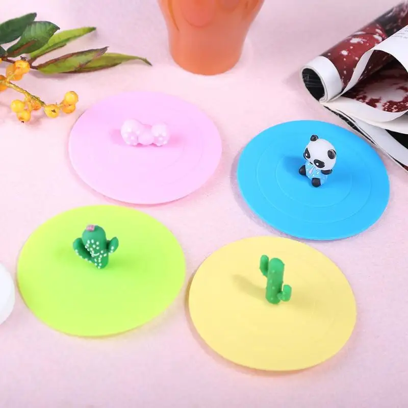 Silicone Cup Cover Driking Lid Anti-dust Bowl Cup Seals Glass Mugs Cap, cup cover,cup accessories,tumbler cover,tumbler lid,cup lid replacement,cup lid accessories,cup base cover