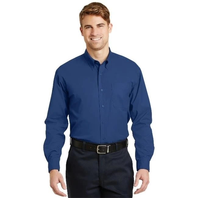 CornerStone SP17 Mens Long Sleeve SuperPro Twill Shirt Royal - Small |