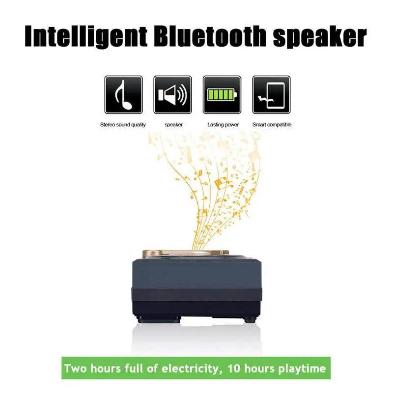 Мини 5 Вт беспроводной Bluetooth динамик Ретро фонограф Hifi музыкальный аудио плеер Lound