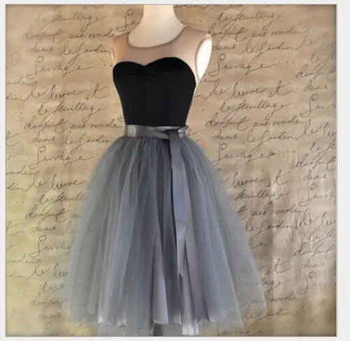 Для женщин, 7 многослойная Тюлевая юбка бальное платье рокабилли юбка-пачка ботильоны Длина стиль Модные