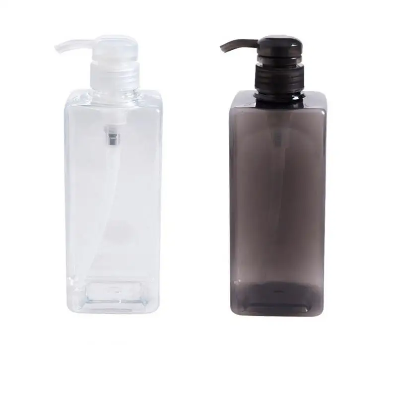 

600ML Large-Capacity Press Type Split Bottle Black And White Transparent Cosmetic Container Shampoo Shower Gel Empty Bottles