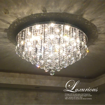 

Luxury Modern Crystal Ceilling Light High Quality Lamps For Living Room Hotel Corridor Aisle Hall LED Bulbs included