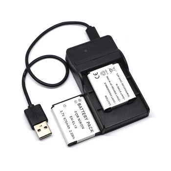 

2pcs EN-EL19 Battery and + USB Charger for Nikon Coolpix S2500 S3200 S32 S3100 S2900 S2800 S2750 S2700 S2600 S2550 Camera