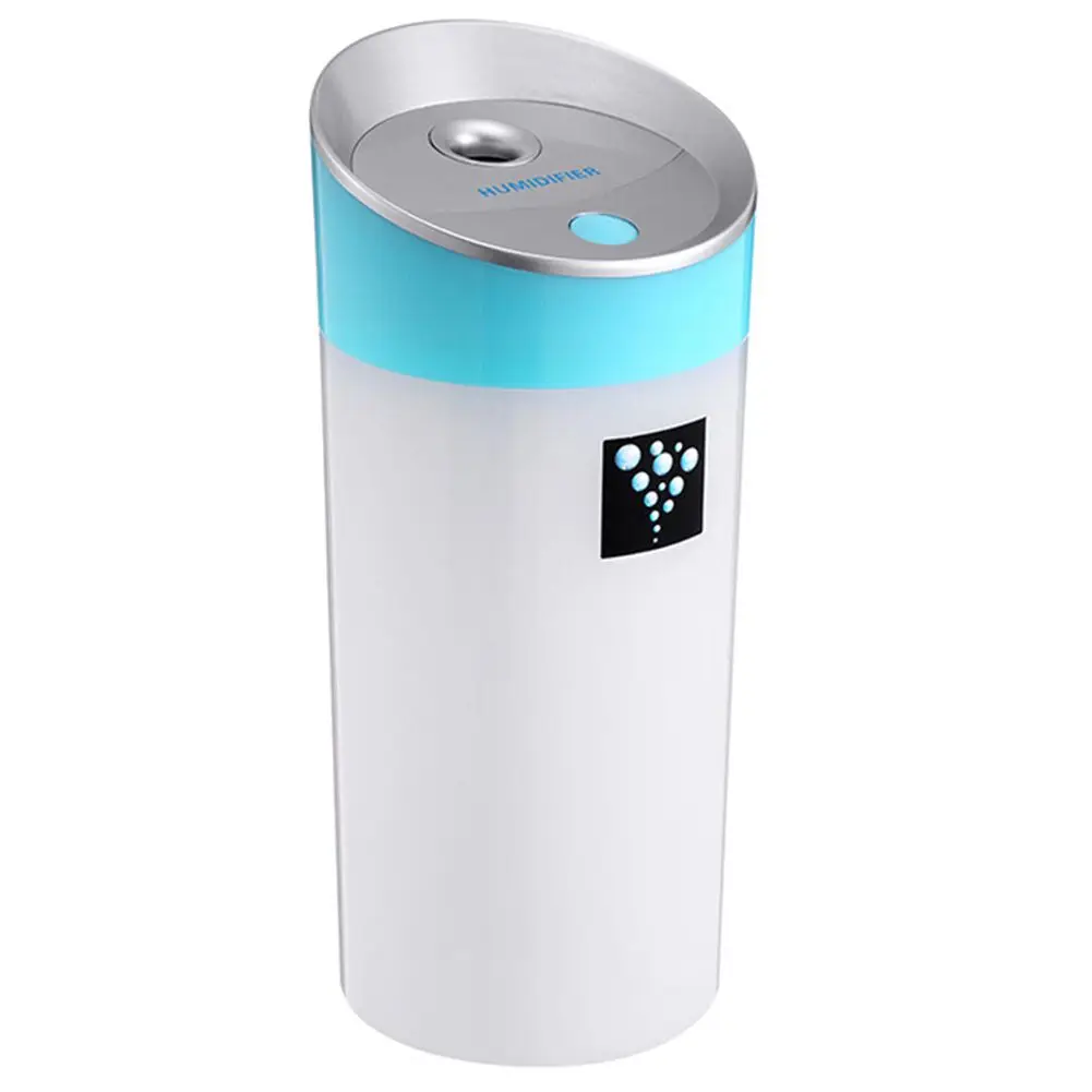 

300ML Ultrasonic Humidifier USB Car Humidifier Mini Aroma ESSential Oil Diffuser Aromatherapy Mist Maker Home Office:Blue