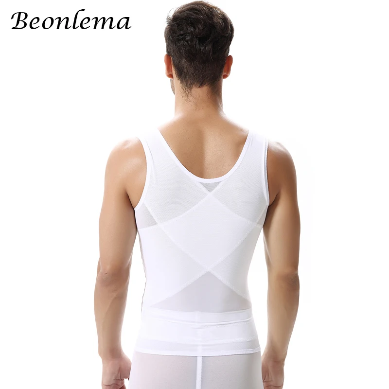 Beonlema Hombre корсет для похудения Faja Shaper мужской повседневный жилет осанки пояс