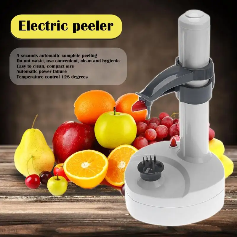 Automatic Stainless Steel Electric potato Peeler Multifunctional Vegetables Fruit Apple Rotate Peel