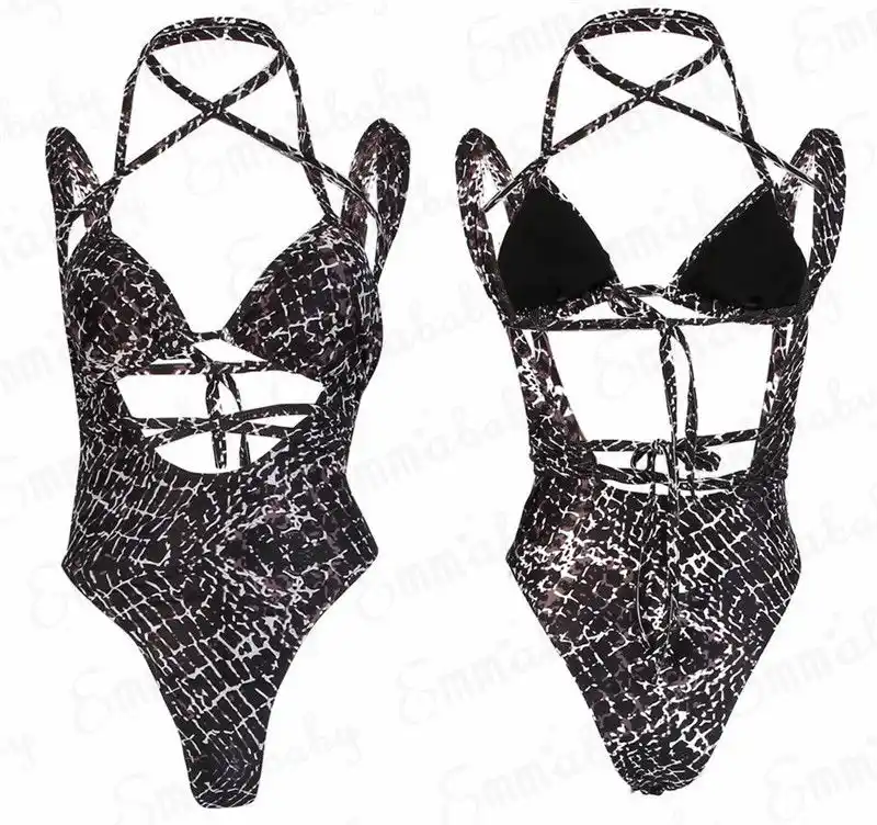 snakeskin swimming costume