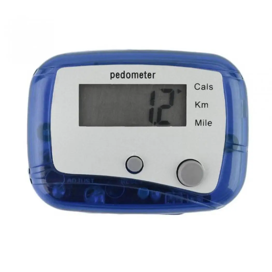 Track Kilometers LCD Pedometer to Digital Miles etc Steps Distance