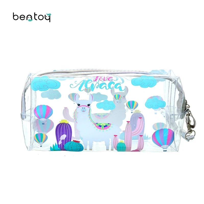 

Unicorn PVC Transparent Cosmetic Case Women Travel Waterproof Clear Wash Organizer Pouch Large Makeup Bag Travel Accessories