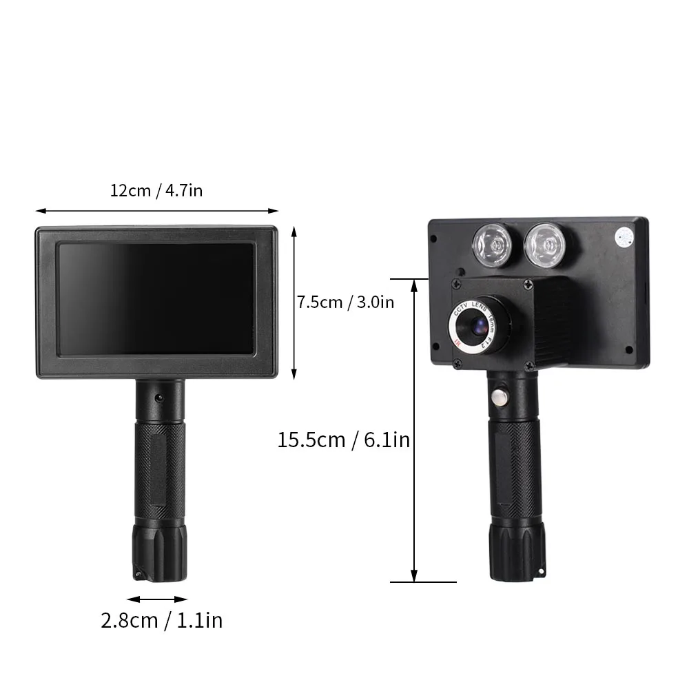 Портативный инфракрасный взгляд ночного видения камера наблюдения ночного видения Открытый Охота ночного видения область с " экран дисплея