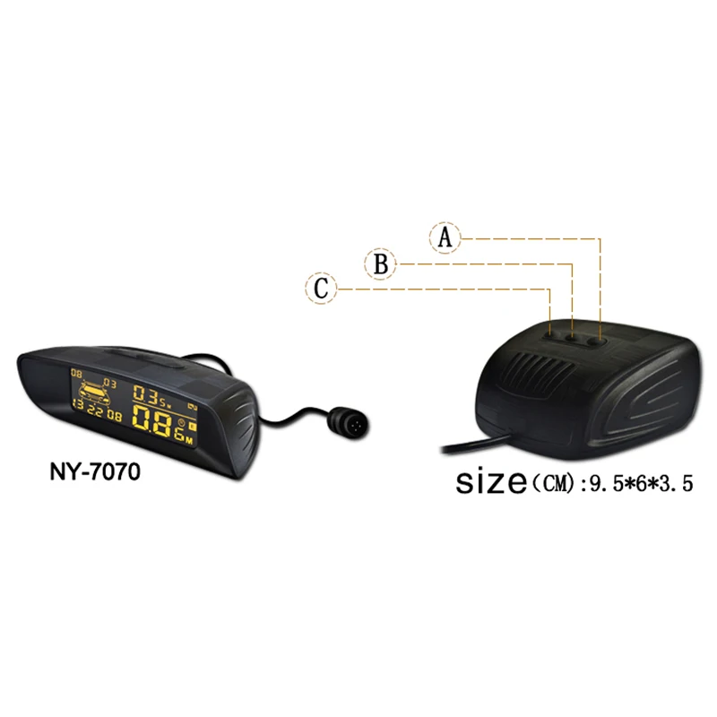 Lcd coche Lcd Monitor de aparcamiento Kit de Sensor de aparcamiento de automóviles asistencia de estacionamiento Parktronic Detector trasero copia de seguridad de Radar sistema Lcd coche Lcd Monitor de aparcamiento Kit de Sensor de aparcamiento de automóviles asistencia de estacionamiento Parktronic Detector trasero copia de seguridad de Radar sistema