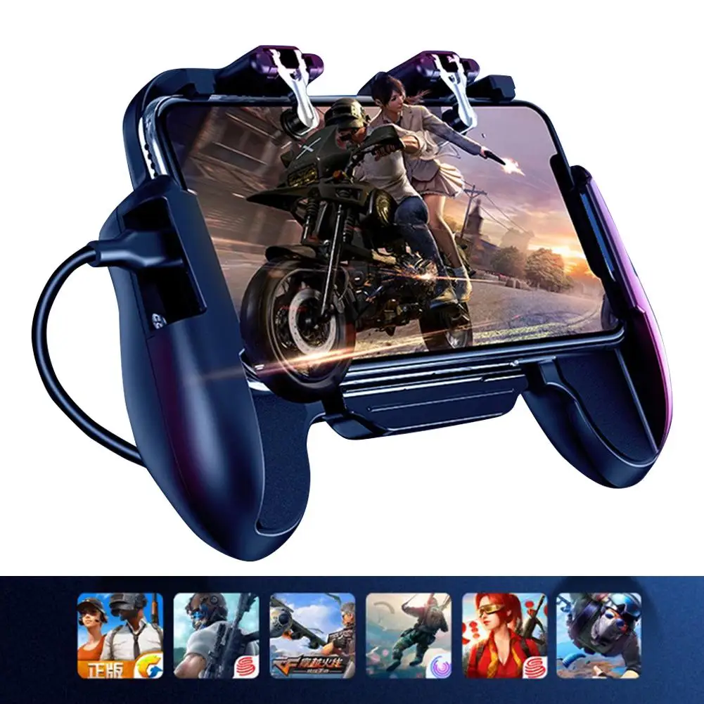  H5 Game 3-in-1 Controller Game Assistance Handle For PUBG Mobile 4000mAh Emergency Charging Cooling