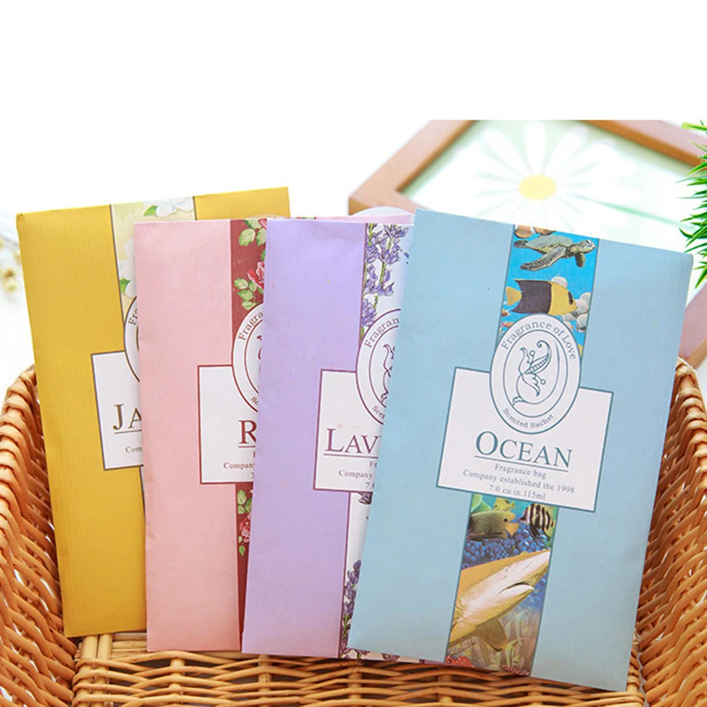 

3pcs Sachets Bag Portable Flower Printing Lightweight Perfume Condiment for Car Case Luggage Cabinet A30