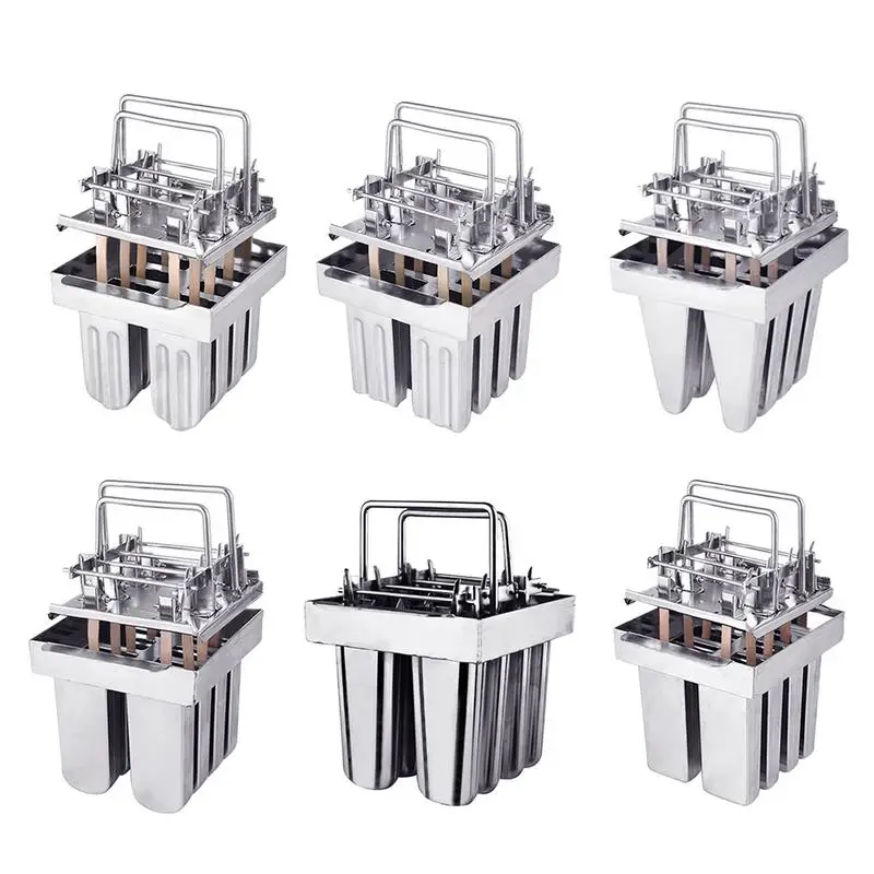 

DIY Frozen 304 Stainless Steel Popsicle Molds Ice Cream Stick Holders 8 Molds Ice Cream Moulds
