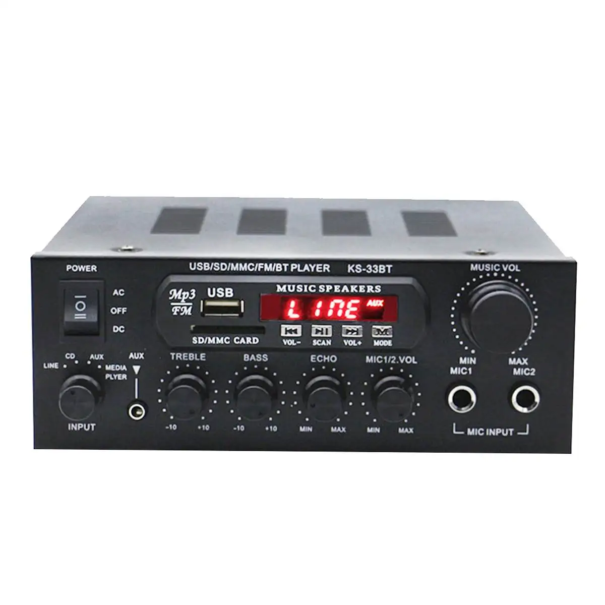 AMPLIFICADOR DE POTENCIA DE Audio Hifi bajo de 1000W amplificador de cine en casa para altavoces Subwoofer