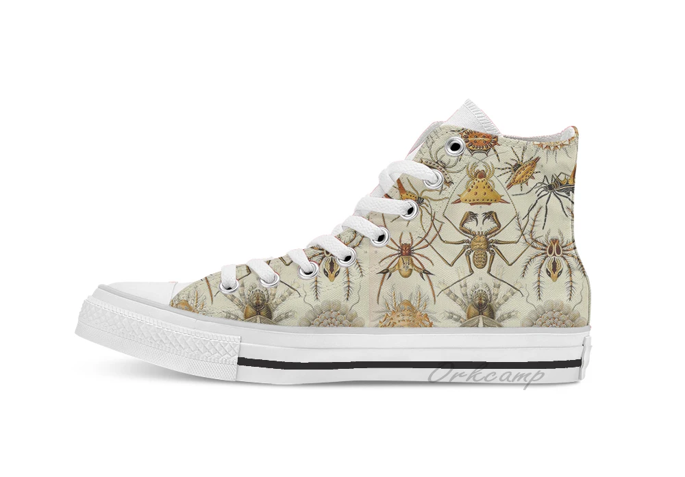 

Arachnids Ernst Haeckel High Top Canvas Flat Casual Custom Design Shoes Drop Shipping