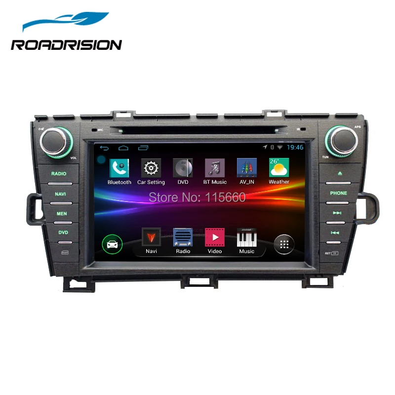 RoadRision 8 &quotAndroid 6 0 Автомобильный DVD GPS навигация для Toyota Prius правая рука Вождение