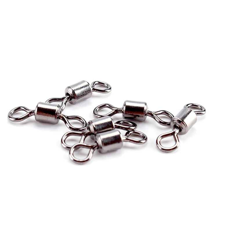 Stainless Steel Fishing Rolling Swivel  Stainless Steel Ball Bearing Barrel  - 50pcs - Aliexpress