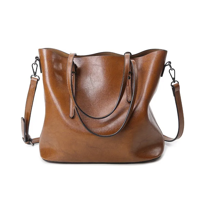 

Newest Women Leather Bags Vintage Famous Brands Female Bag Tote Ladies Casual Shoulder Bag Fashion Trend Large Messenger Bags