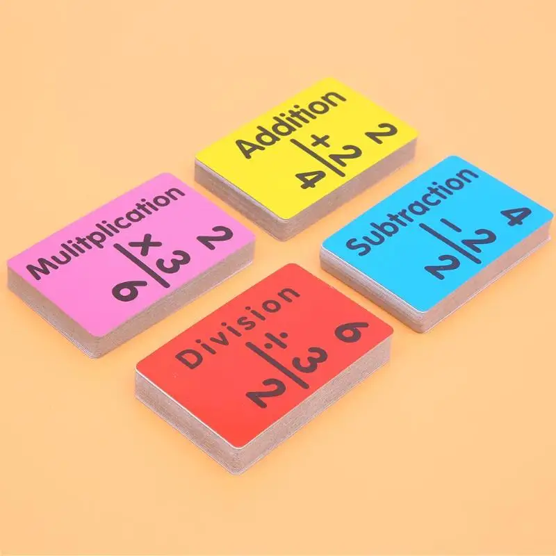 36 unids/set niños bebé matemáticas aprender inglés aritmética tarjetas Montessori Educativos del bebé de aprendizaje educativo juego de mesa rompecabezas de juguete
