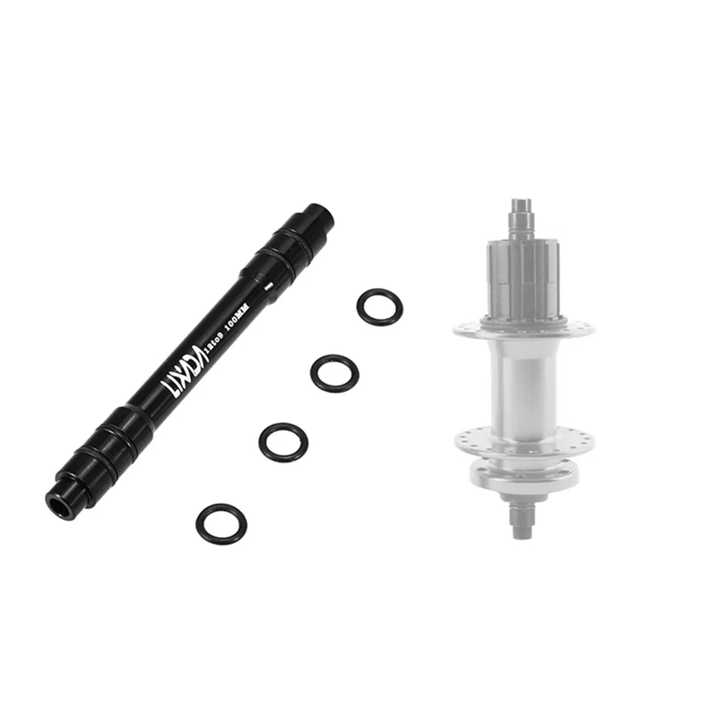 

Lixada 12mm to 9mm QR Adapter MTB Bike Thru Axle Hub Quick Release 100/135/142/148mm Bicycle Front Wheel Hub Adapter