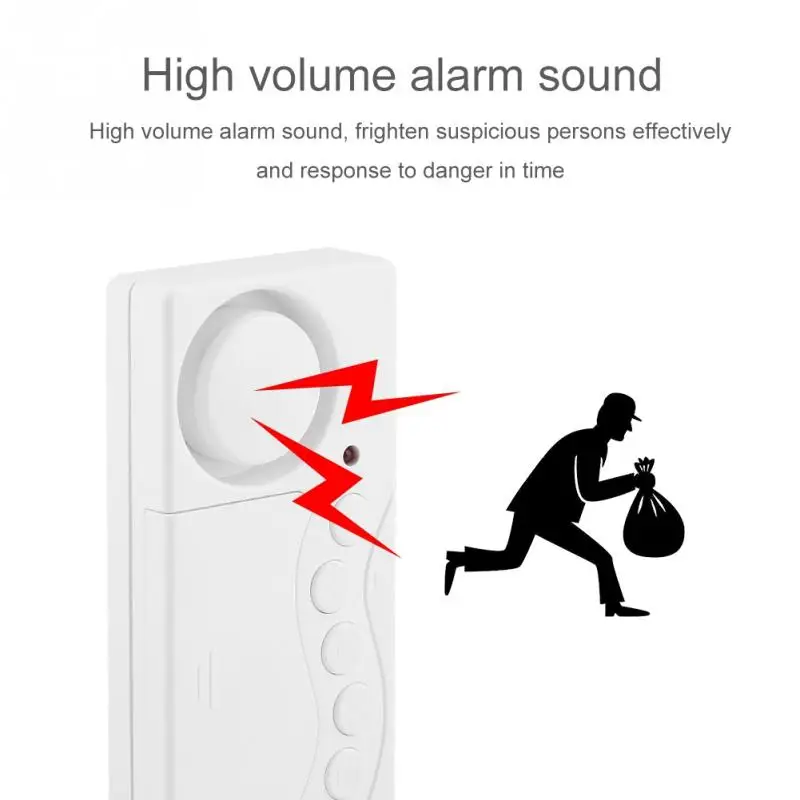 

High Volume Alarm Sound Door Sensor Window Detector Burglar Alarm Multi-function Simple Magnetic