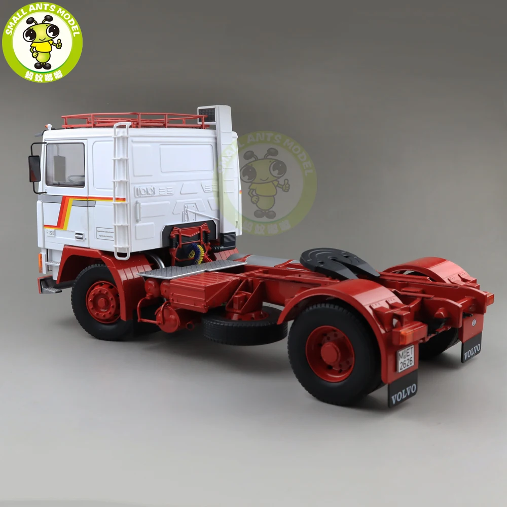 1/18 ROAD KINGS KK Volvo F1220 тягач 1977 литой автомобиль модели грузовиков игрушки для детей подарок белый и красный