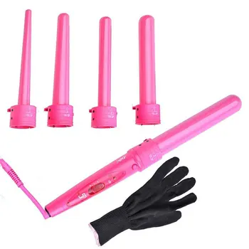 

Ceramic Professional 5 in 1 Curling Wand Set Hair 5pcs Hair Styling Curling Iron The Wand Hair Curler Roller Set
