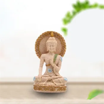 

Resin Craft Buddha Figurine Sandstone Statue Sculpture Thailand Hindu Fengshui Home Decor Ornaments Statues for Decoration Gift
