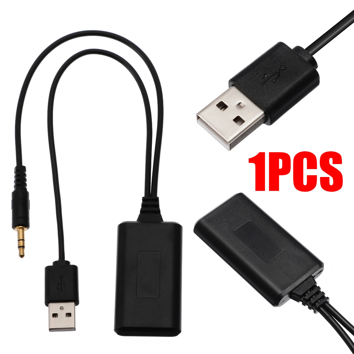 

1pc Car Bluetooth Module Radio Stereo AUX Cable 3.5mm Jack Plug For BMW E60 04-10 E63 E64 E61