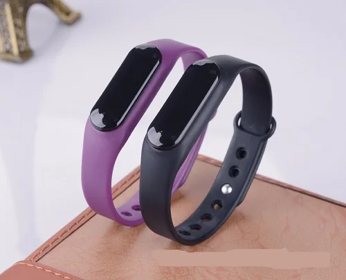 

8 chigu Double color accessories pulseira miband 2 strap replacement silicone wriststrap smart TLO19010702 190107 bobo