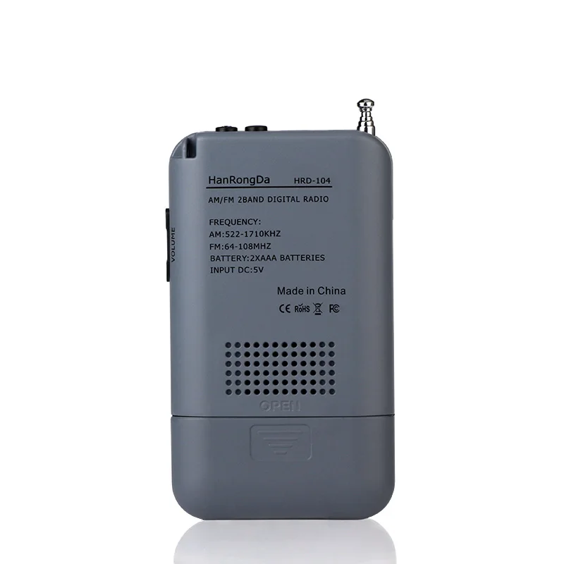 LEORY Mini LCD цифровой FM/AM радио динамик с будильником функция отображения времени 3 5