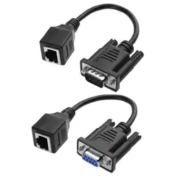 1 компл. DB9 мужской женский RJ45 женский кабель удлинитель адаптер конвертер