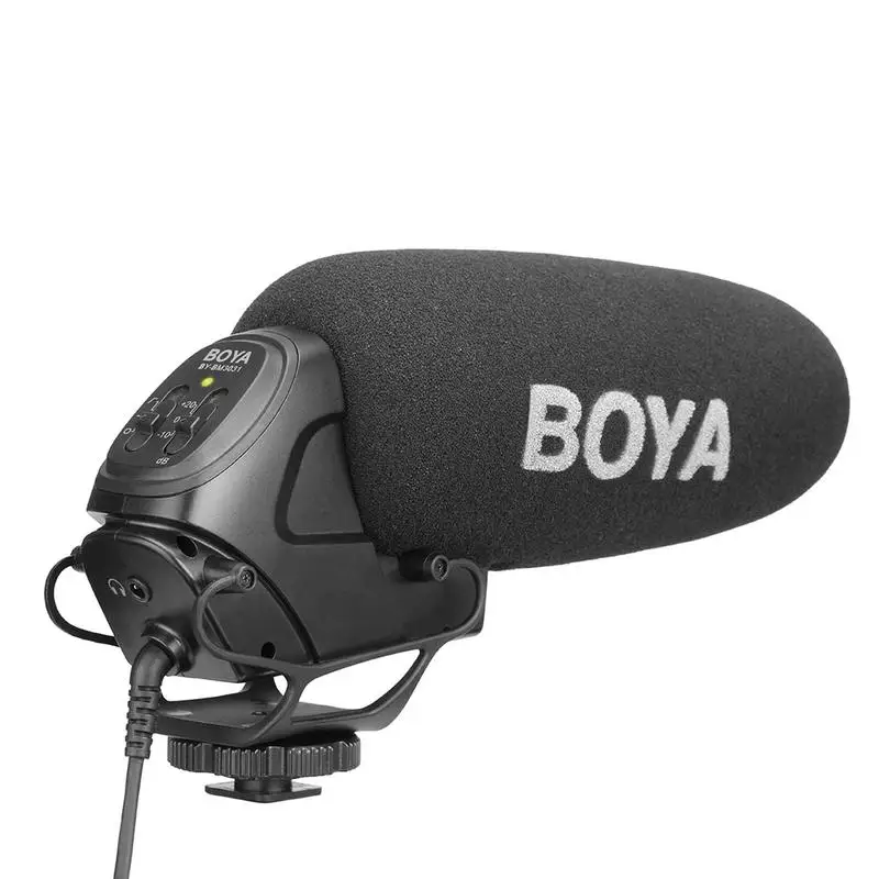 

BOYA Super Cardioid Capacitor Interview Condenser Microphone Camera Video Micro phone For Canon Nikon Sony Digital DSLR Camera