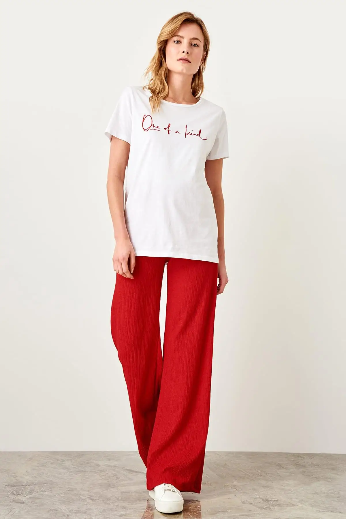 

Trendyol Red Spanish Trotting Örme Pants TWOSS19FV0135