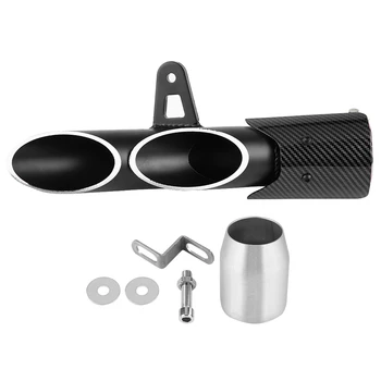 

Universal Glossy Black 51mm Motorcycle Slip on Exhaust Muffler Rear Pipe Tailpipe Maximum Durability New arrives