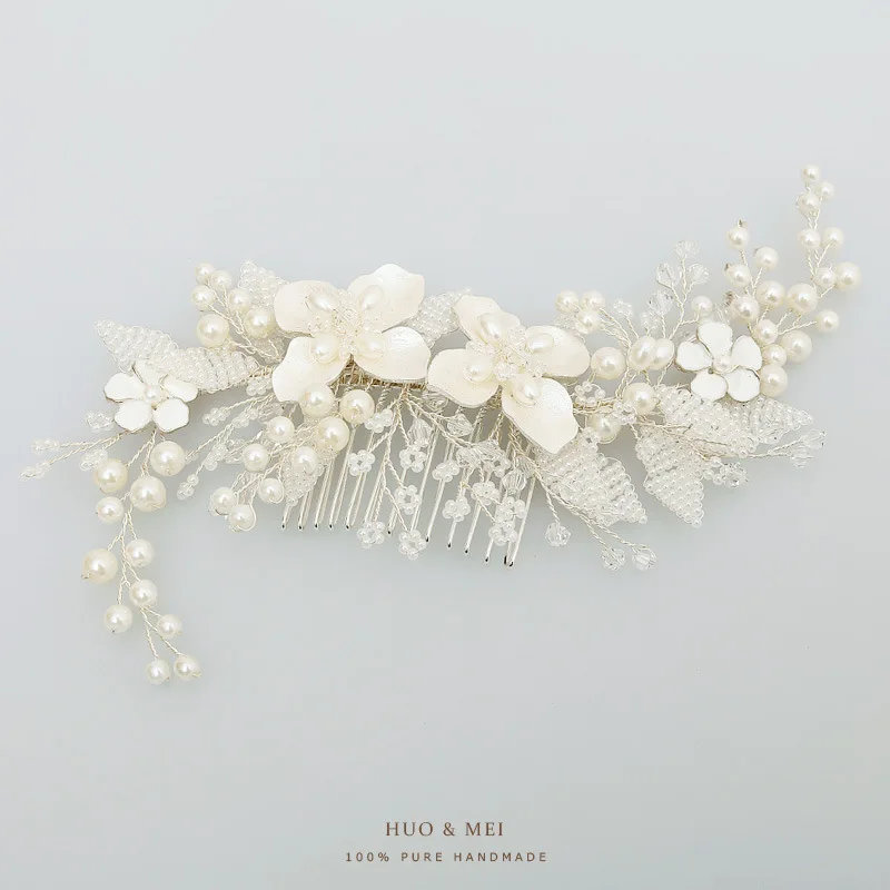 

S873 NPASON Bride Hair Comb European Manual Marry Ornaments Dunhuang Amazon Wish Style
